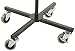 Displays2go Free Standing Basket Shelves, 4 Tiers Rotate Individually, Top Sign Holder, Locking Wheels