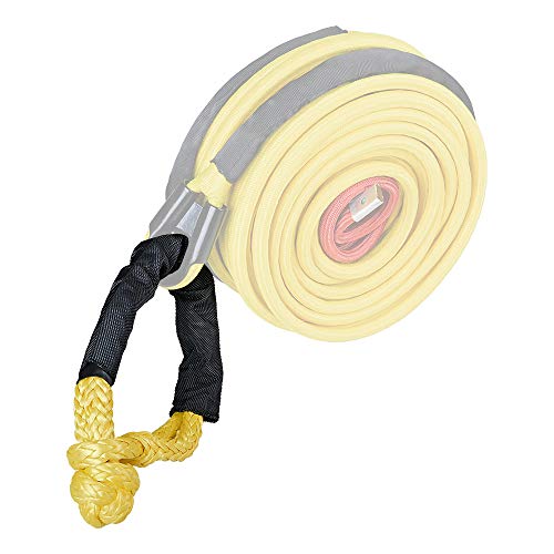 Astra Depots Yellow 1/2" Synthetic Soft Rope Shackles 38,000lbs+ (2pcs)