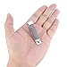 Canomo Stainless Steel Garage Door Remote Visor Clip Replacement for Liftmaster Sears Chamerlain Remote Controls(4 Pack)