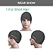 Msicyness Swim Cap for Men Women Silicone Swimming Hat for Adult Swimming Pool Laps Latex Rubber Reduce Water Intake Big Head Hair Guys Girl Bathing Cap