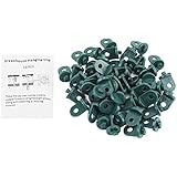 TOPINCN Plastic Greenhouse Hook Plant Flower Hanger Hanging Clip Set Plant Hangers Greenhouse Gadgets Hanging Tool for Greenhouse 50 PCS(Green)