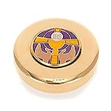 Holyart PYX for Big Hosts with enameled IHS Symbol