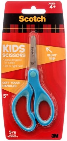 DOLLARITEM 3M SCISSORS TIP POINT W/ SOFT HANDLE #SCOTCH #1442P Pcs Per case : 48