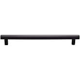 Top Knobs - TK907BLK - Hillmont Pull 7 9/16" - Flat Black - Lynwood Collection