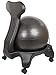 Isokinetics Inc. Balance Exercise Ball Chair - Black 52cm Ball - Standard Height Frame - Office Size 60mm/2.5
