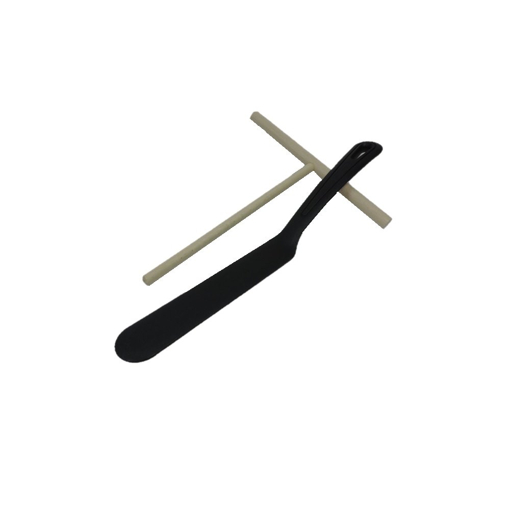 Viva Household goods, 2-piece crepes set - consisting of a crepes distributor made of beechwood and crepes spatula made plastic