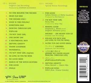 Wicked Original Broadway Cast Recording Deluxe Edition