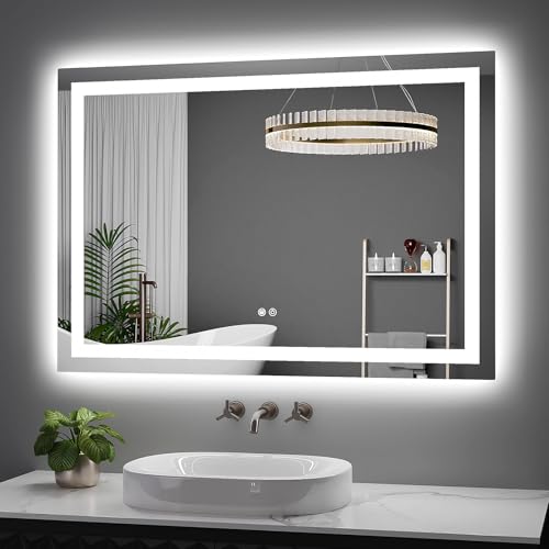 Voswdia LED Bathroom Mirror 40"x28" Inch Lighted