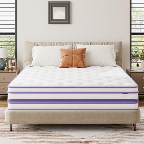 Moziel 140x200 cm Matratze, 30 cm Höhe, H3, Oeko-TEX Zertifiziert, Gel Memory Foam Hybrid, Taschenfederkern, Atmungsaktiv, Mittelfest, Druckentlastung