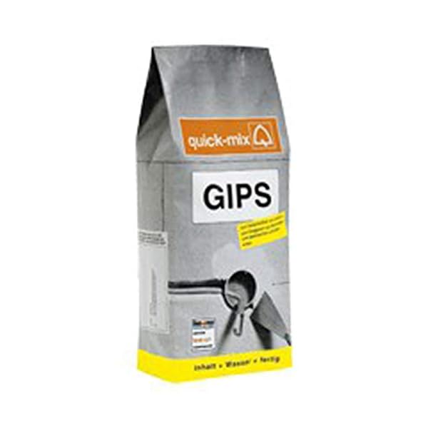 Gips G 6kg - Zum Verschließen von Dübeln und Löchern - zum Glätten von Unebenheiten - Elektroinstallationen und…