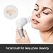 Spaire Facial Cleansing Brush Body Brush Waterproof 4 Replaceable Heads Deep pore Cleaning Remove Acne and Blackhead Microdermabrasion Battery Operated