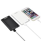 Selectec Ultra-Thin External Backup Battery Pack Power Bank Charger For iPhone iPad Samsung LG HTC BLU Sony Blackberry Nokia Google Nexus Motorola Surface Cell Phone Smartphone Tablet - 4000mAh White