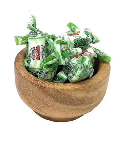 GREEN APPLE FLAVORED FRUIT CHEWS, 2 POUNDS BULK