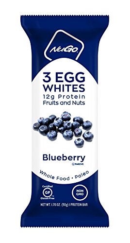 NuGo Whole Food Egg White Protein Bar Blueberry, 1.76 Ounce