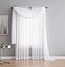 Jane - Rod Pocket Semi-Sheer Curtains - 2 Pieces - Total size 108