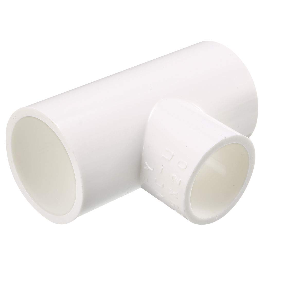 sourcing map Reducing Tee PVC Pipe Fitting T-Shaped Connector Slip 5pcs