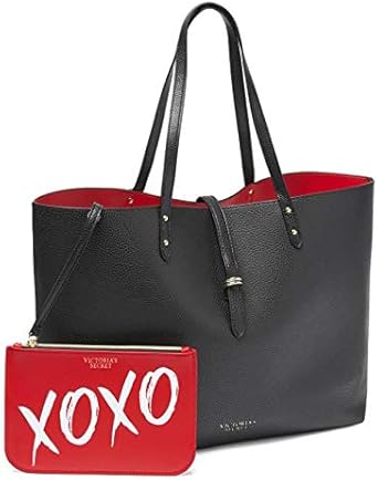 victoria secret black tote bag