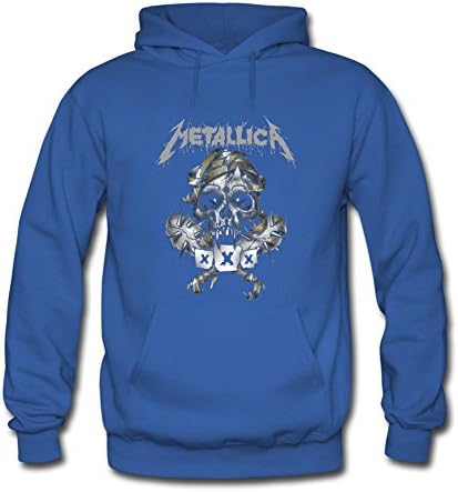 Metallica Black and White Logo Metal Skull Adult Men Hoodies