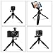 Phone Tripod, SYOSIN Mini Camera Tripod Selfie Stick Mini Tabletop Travel Stand Adjustable Camera Stand Holder with Wireless Remote Shutter and Universal Clip for DSLR, Gopro, Smartphone,More