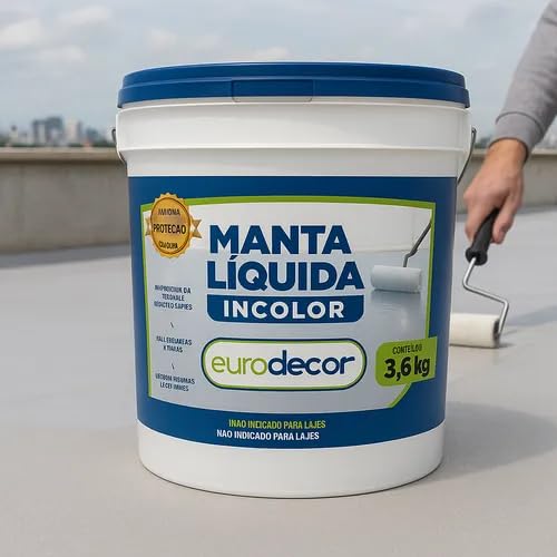 Manta Liquida Impermeável para Pisos e Paredes - 3,6Kg - Crômio
