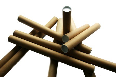 Globe Packaging 10 x A3/A4 POSTAL TUBES POSTER ROLLS 330mm x 45mm + END CAPS