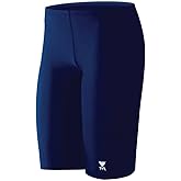 TYR Sport Boys' Solid Jammer Swim Suit,Navy,26