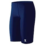 TYR Sport Boys' Solid Jammer Swim Suit,Navy,26
