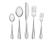 Francois et Mimi Light-Weight Stainless Steel 30 Piece Flatware Set, Service for 6