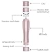 Facial Hair Removal for Women, Laxcare Rose Gold Painless Flawless Hair Remover Waterproof with Built-in LED Light