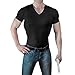 ConcealmentClothes Men's V-Neck Undercover- Concealed Carry Holster Shirt (X-Large, Black)