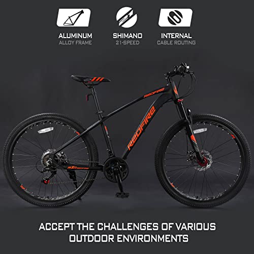 Redfire Mountain Bike Mens and Womens, 27.5Inch Wheels, 21Speed
