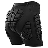 TOMSHOO Protection Hip 3D EVA Padded Pants Breathable Lightweight Protective Gear for Ski Skate Snowboard Skating Skiing