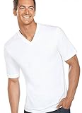 Jockey Men's T-Shirts Slim Fit Cotton V-Neck - 3 Pack, white, M