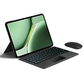 Keyboard Case for OnePlus Pad Pro 12.1 / OnePlus Pad 2 12.1 (with mouse) | Magnetic Detachable Cover, Horizontal/Vertical Stand, Trackpad, Backlit, English, Rechargeable