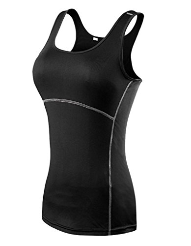 YRLover-Damen-3er-Pack-Dry-Fit-Kompression-Running-Yoga-Tank-Top-T-Shirt