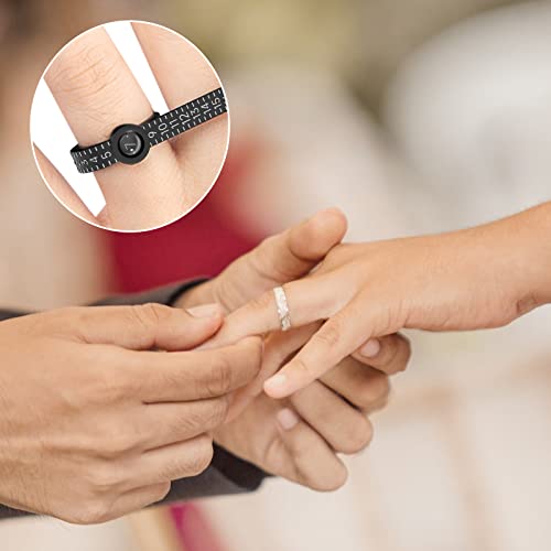 Ring Sizer 117 REIDEA Measuring Tool With Magnified Glass, Reusable