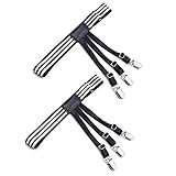 Shirt Stays Garter for Men Holder Straps Suspenders with 3 Non-slip Locking Clamps