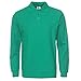 NeedBo Men's Long Sleeve Casual Solid Golf Polo Shirt,Irish Green,l