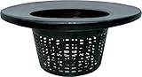 Hydrofarm HG6RDBK Wide Lip Bucket Basket Lid (Case of 25), 6"