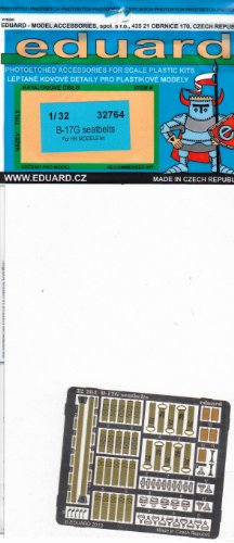 1:32 Eduard Photoetch B-17g Seatbelts (hk Models).
