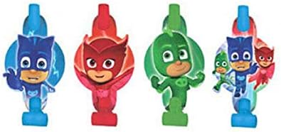 PJ MASKS BLOWOUTS (8) ~ Birthday Party Supplies Favors Disney Junior Catboy Blue