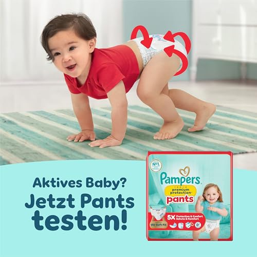 Pampers Premium Protection Größe 5+, 180 Windeln, 12kg-17kg, unser Nr. 1 Haut- und Auslaufschutz 10