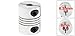 Uxcell a13052700ux0252 CNC Motor Shaft Coupler 6.35mm to 8mm Flexible Coupling 6.35x8mm