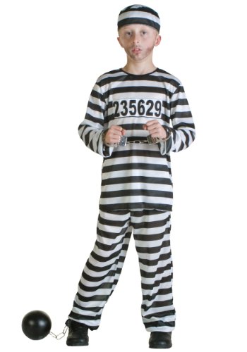 Fun Costumes boys Big Boys' Prisoner Costume