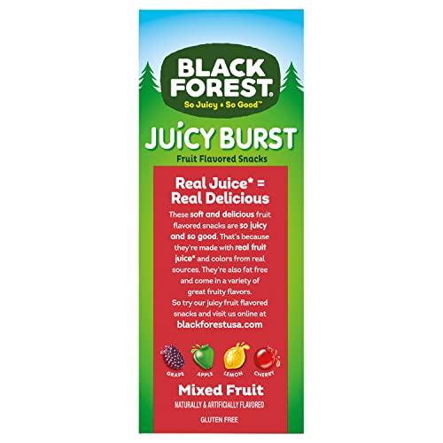 Black Forest Fruit Snacks Juicy Burst, Berry Medley, 0.8 Ounce (40