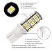 GRV T10 921 194 25-2835 SMD Wedge LED Bulb Super Bright RV Camper Cabinet Dome Light DC12V Warm White Pack of 6（2.0Generation）
