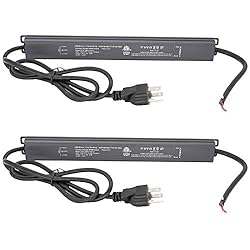 60W Triac Dimmable Driver, 2 Pack 110v AC to 24v DC