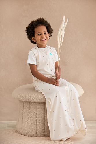 Love to Dream Swaddle Up Transition Bag - Arms Up Position - Light and Ultra Breathable Cotton, Twin Zip - Zip Off Wings - Spring, Summer - Sleep Bag - 0.2TOG - You are My Grey, Medium