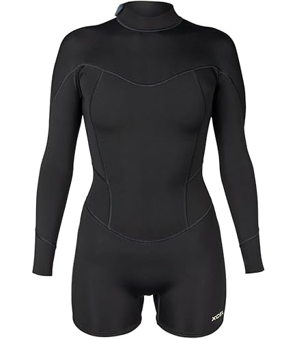 Amazon.com: XCEL Womens Axis Long Sleeve Back Zip Cheeky Cut