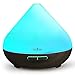 Anjou Essential Oil Diffuser 300ml, Ultrasonic Aroma Cool Mist Humidifier for Office, Home Decor Gift, Up to 8H Use, Waterless Auto Shut-Off, 7 Color LED Lights, Wood Grain, BPA-Free(Dark Wood Grain)